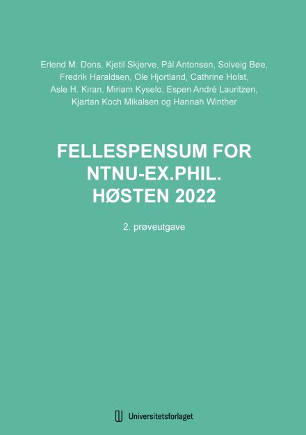 Fellespensum for NTNU-ex.phil. høsten 2022